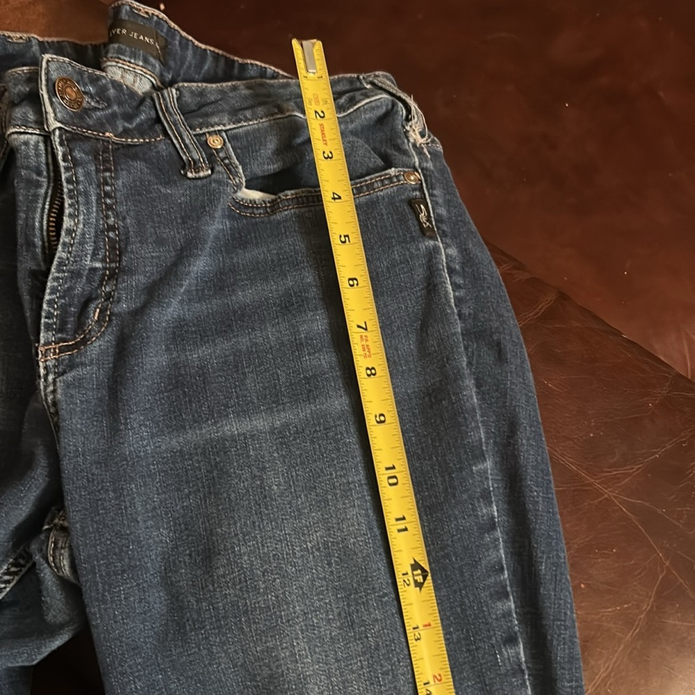 Silver Jeans Women's Flare Blue Denim - Picture 7 of 9